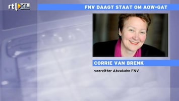 RTL Nieuws FNV daagt staat om AOW-gat