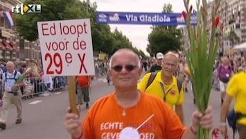 RTL Nieuws Via Gladiola vol feestende wandelaars