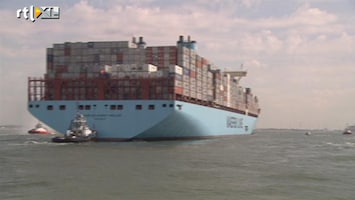 RTL Nieuws Grootste containerschip ter wereld in Rotterdam