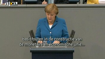 RTL Z Nieuws Merkel: er komen geen Euro-obligaties zolang ik leef