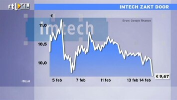 RTL Z Nieuws 10:00 Koers Imtech zakt als stuk ruimteschroot door 10 euro