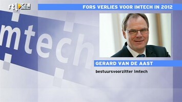 RTL Z Nieuws Gerard van de Aast- Imtech: 'Deze cijfers zijn vrij definitief'