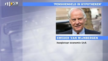 RTL Z Nieuws Hypotheekplannen pensioenfondsen moeten nog uitgewerkt worden