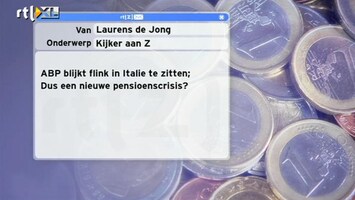 Special: De Kijker Aan Zet ABP zit flink in Italië: nieuwe pensioencrisis?