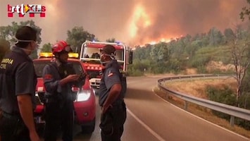 RTL Z Nieuws Bosbranden Spanje leidt tot afsluiten grensovergangen