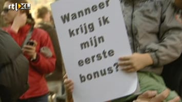 RTL Nieuws Protest tegen bank en beurs