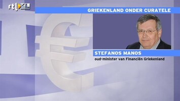 RTL Z Nieuws Griekse oud-minister financien: Goed dat iemand ons controleert
