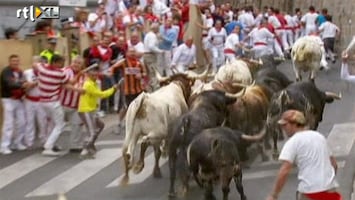 RTL Nieuws Stierenrennen Pamplona weer van start