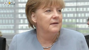 RTL Z Nieuws Merkel wil vrijwillige steun private sector aan Griekenland