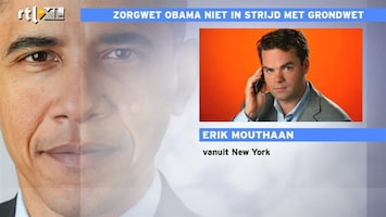 RTL Z Nieuws Obama mag omstreden zorgwet doorvoeren