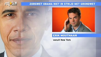 RTL Z Nieuws Obama mag omstreden zorgwet doorvoeren