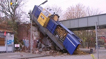 RTL Nieuws Foutje: trein op de weg