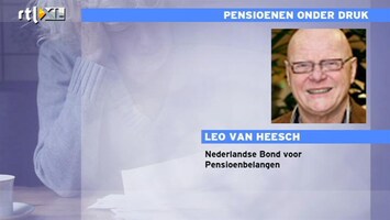 RTL Z Nieuws Miljoenen pensioenen gaan omlaag: het verhaal