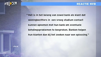 RTL Z Nieuws VEH boos op lakse banken: huiseigenaren in de problemen