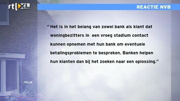 RTL Z Nieuws VEH boos op lakse banken: huiseigenaren in de problemen