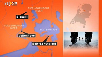 RTL Z Nieuws Mooi diepzwart ijs in Blokzijl