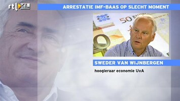 RTL Z Nieuws Sweder van Wijnbergen: IMF-rel is schadelijk voor oplossen schuldenproblemen