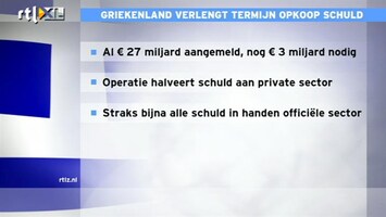 RTL Z Nieuws 11:00 Succes schuldenopkoop bewijst onhoudbaarheid Griekse schuld