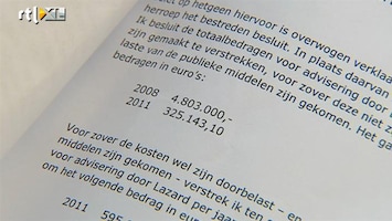 RTL Z Nieuws Lazard rekende 4,8 miljoen voor matig advies