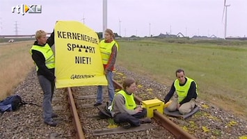 RTL Nieuws Greenpeace blokkeert nucleair transport
