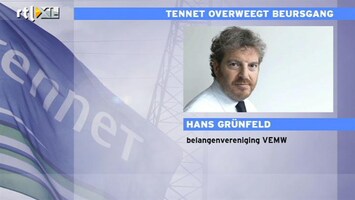 RTL Z Nieuws Vrees voor betrouwbaarheid electriciteitsnet bij beursgang Tennnet
