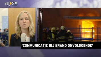 RTL Z Nieuws Er ging van alles mis bij de aanpak van de brand bij Chemie Pack