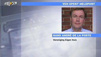 RTL Z Nieuws VEH komt met meldpunt hypotheekproblemen
