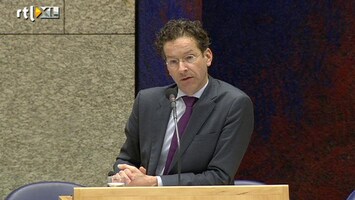 RTL Z Nieuws Dijsselbloem erkent: door opbrengt telecomveiling geen extra bezuiningen