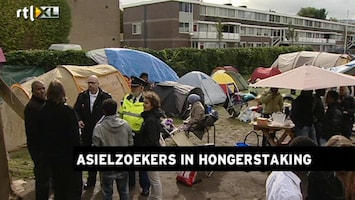RTL Z Nieuws Hongerstaking: uitgeprocedeerde asielzoekers eisen permanente oplossing