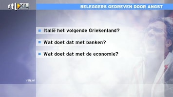 RTL Z Nieuws 17:00 Beleggers gedreven door angst: komt er een nieuwe recessie?