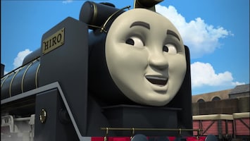 Thomas De Stoomlocomotief Thomas helpt Hiro