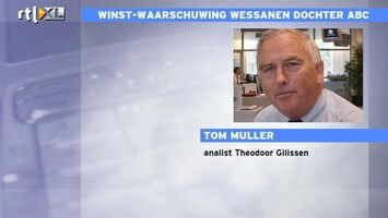RTL Z Nieuws Tom Muller: teleurstelling over Wessanen