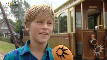 RTL Boulevard Wendy en zoon Sem van Dijk op filmset