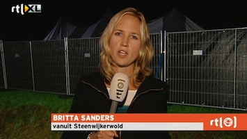 RTL Nieuws festivaltent stort in door noodweer