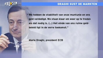 RTL Z Nieuws Draghi sust de financiële markten