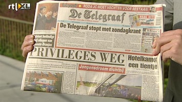 RTL Z Nieuws Oplage van betaalde kranten loopt verder terug, FD en Telegraaf grootste verliezers