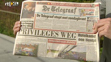 RTL Z Nieuws Oplage van betaalde kranten loopt verder terug, FD en Telegraaf grootste verliezers