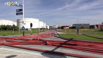 RTL Nieuws Brandweer moet 18 miljoen liter tanken na brand opslagtank