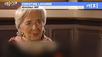 RTL Z Nieuws Lagarde tevreden over uitslte bezuinigen EU: 'a bit more time'