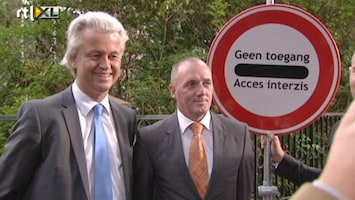 RTL Nieuws Wilders protesteert tegen Roemenen