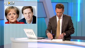 RTL Z Nieuws Rutte bezoekt Merkel; neuzen dezelfde kant op