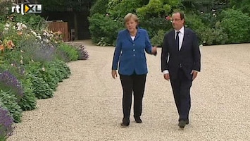RTL Nieuws Spannende clash Merkel-Hollande op eurotop