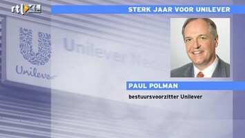 RTL Z Nieuws Goede cijfers Unilever, alleen levensmiddelen bederven pret