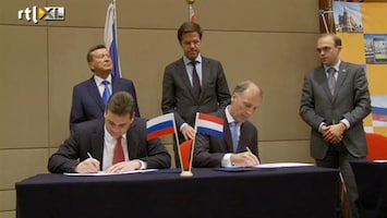 RTL Z Nieuws Rutte op handelsmissie bij Medvedev