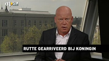 RTL Z Nieuws Rutte naar de koningin, zijn kabinet is gevallen