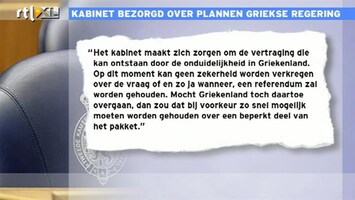 RTL Z Nieuws Frits Wester: kabinet Rutte maakt zich zorgen over referendum Griekenland