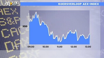 RTL Z Nieuws 13:00 AEX licht in de plus, 349 punten