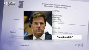 RTL Nieuws Rutte maakt zich zorgen om toestand Curaçao