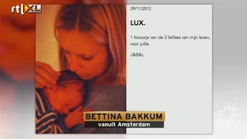 RTL Boulevard Bettina over bevalling en baby Lux