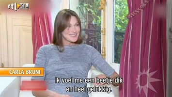 RTL Boulevard Carla Bruni op punt van bevallen